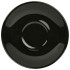 Genware Porcelain Saucer 12cm Black