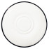 Modest Black Double Well Saucer 16cm/6.25"