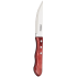 Tramontina Red Polywood Jumbo Steak Knife Serrated Pointed Tip (Pack of 12)