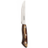 Polywood Jumbo Steak Knife Full Tang Rounded Tip (Brown)