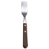 Wooden Handle Steak Forks (Pack of 12)