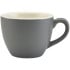 Genware Porcelain Bowl Shaped Cup 9cl Matt Grey