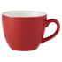 Genware Porcelain Bowl Shaped Cup 9cl Red