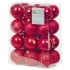 Christmas Baubles Mixed Finish 60mm Red (Pack of 24)