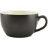 Genware Porcelain Bowl Shaped Cup 25cl Matt Black