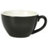 Genware Porcelain Bowl Shaped Cup 34cl Black