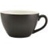 Genware Porcelain Bowl Shaped Cup 34cl Matt Black
