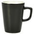 GenWare Porcelain Black Latte Mug 340ml/12oz (Pack of 6)
