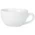 GenWare Porcelain White Bowl Shaped Coffee Cup 400ml/14oz (Pack of 6)