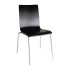 Bolero Square Back Side Chair Black (Pack of 4)
