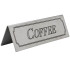 Stainless Steel Coffee Table Sign