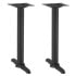 Atlas Twin Rectangular Black Dining Height Table Base