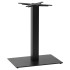 Titan Single Rectangular Black Dining Height Table Base