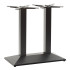 Hudson Twin Rectangular Black Dining Height Table Base