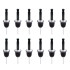 Beaumont Freeflow Shot Spirit Pourers with Dust Cover Caps (Pack of 12)
