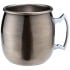 Antique Brass Plated Curved Moscow Mule Mug 500ml/17.5oz