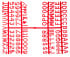 Red Letter Set 1/2 Inch (660 characters) 