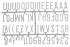 White Letter Set 1 1/4 Inch (390 characters) 