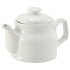 GenWare Porcelain White Teapot 450ml/15.8oz (Pack of 6)