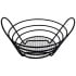 Bread Basket with Handles Black 8"