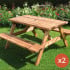 Pub Picnic Bench Heavy Duty 8 Seats