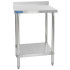 Stainless Steel Wall Food Prep Table With Splashback 600 x 600mm