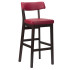 Nico Highchair Wine Faux Leather with Wenge Frame