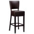 Alto FB Highchair Dark Brown Faux Leather With Wenge Frame