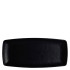 Creations Cali Melamine Black Rectangle Plate 24.1 x 11cm (Pack of 12)