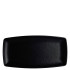 Creations Cali Melamine Black Rectangle Plate 33 x 16.5cm (Pack of 12)