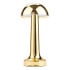 Dome Cordless Table Lamp Brass 22cm