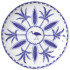 William Edwards Sultan's Garden Blue Coupe Plate V1 16.5cm/6.5" (Pack of 12)