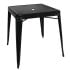 Bolero Bistro Square Steel Table Black 660mm