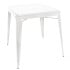 Bolero Bistro Square Steel Table White 660mm