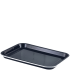 Enamel Serving Tray Black With White Rim 33.5x23.5cm/13.25x9.25" (Pack of 6)