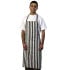 Black & White Stripe Bib Apron