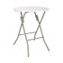 Bolero Round Folding Table Granite White 600mm