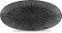 Studio Prints Agano Black Oval Chefs Plate 11.8x5.75"