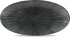 Studio Prints Agano Black Oval Chefs Plate 13.75x6.75"