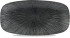 Studio Prints Agano Black Oblong Chefs Plate 11.75x6"