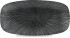 Studio Prints Agano Black Oblong Plate 13.8x7.37"