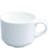 Churchill Alchemy White Fine Stacking Tea Cup 206ml/7oz (Pack of 24)