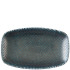 Churchill Astro Metallic Blue Oblong Chefs Plate 12.1 x 20cm/4.75 x 7.8" (Pack of 12)