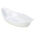 GenWare Porcelain White Oval Eared Dish 22cm/8.7" (Pack of 4)