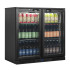 Tefcold Back Bar Bottle Cooler Beer Fridge Double Hinged Door 196 Litre