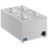 Hurricane Electric Bain Marie Wet Heat With 4x 1/4 Gastronorm Pans
