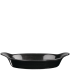 Churchill Cookware Black Oval Eared Dish 12.5 x 23.2cm (Pack of 6)