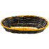 Black Oblong Rattan Basket 8" x 4"