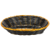 Black Oblong Rattan Basket 9" x 7"