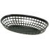 Black Oval Fast Food Basket 9.35" 24cm (Pack of 12)